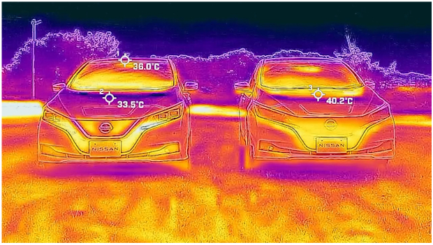 Nissan está trabajando en una pintura refrescante para el coche.