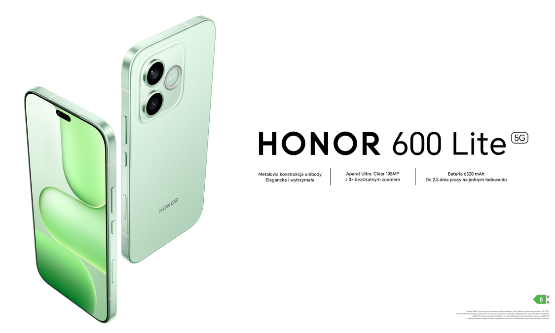 Honor 600 Lite llega a Polonia. Es un teléfono sólido de gama media con una batería potente.