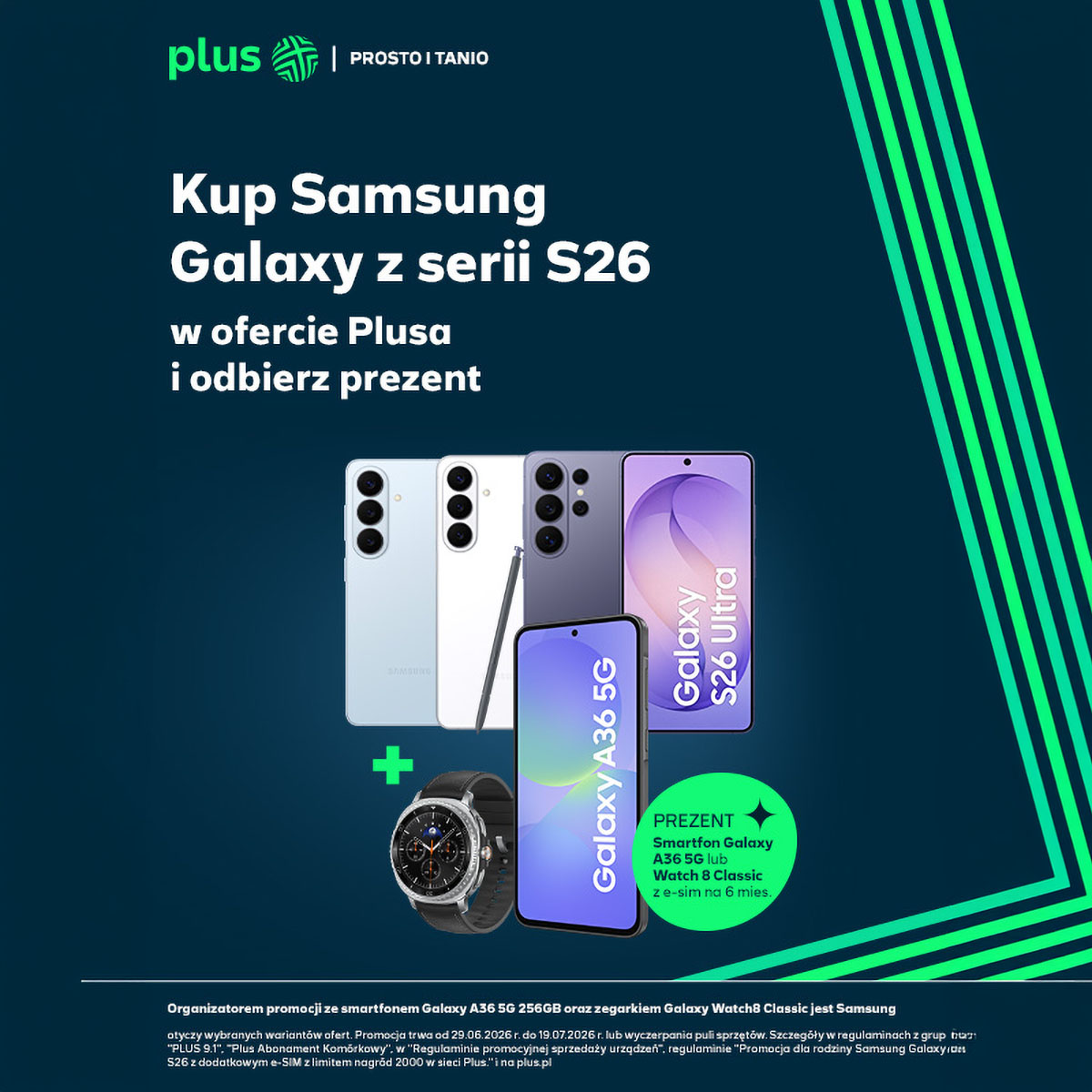 Móviles Samsung con regalos en Plus. Smartwatch, segundo teléfono y eSIM gratis