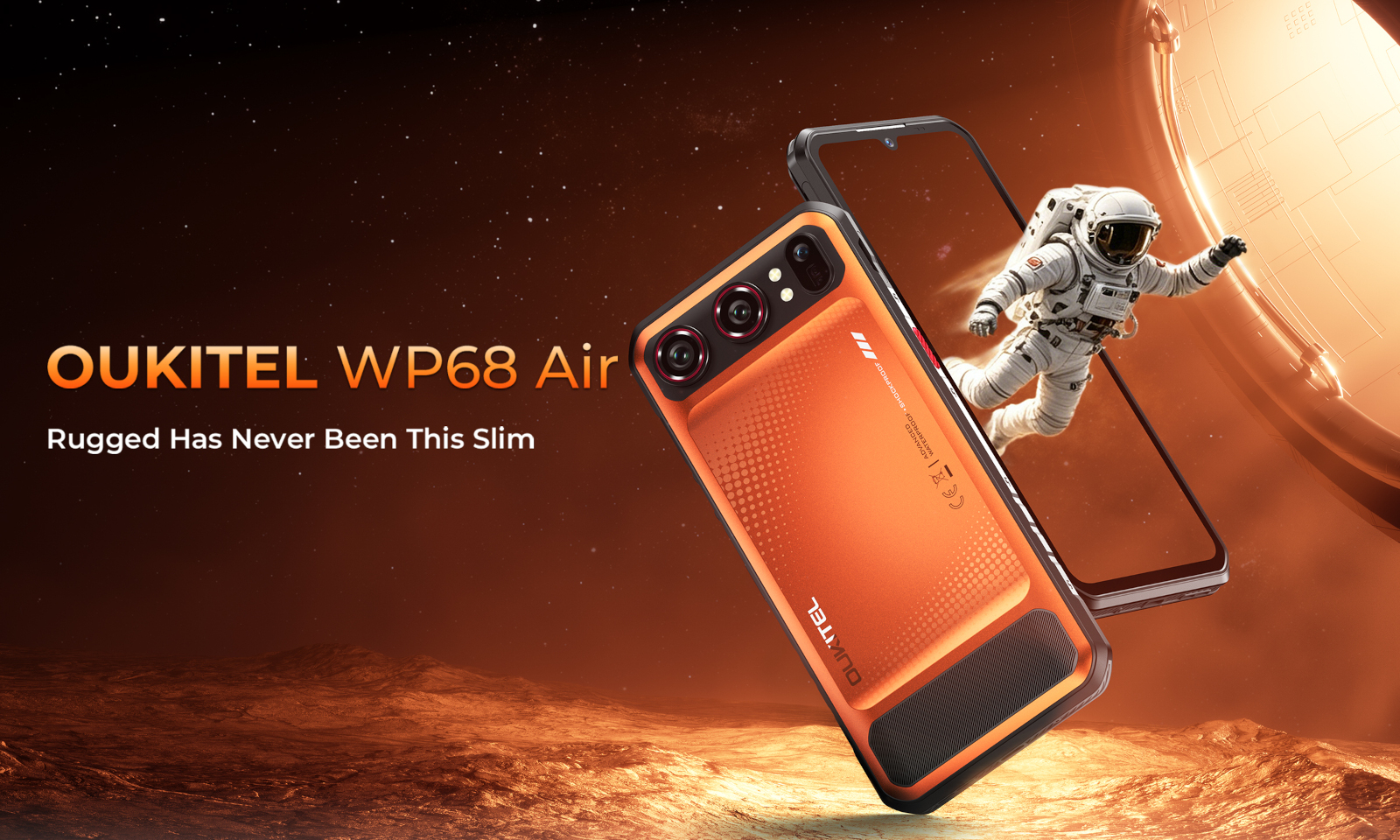 Oukitel WP68 Air: un vehículo blindado plano con una enorme batería de silicio-carbono