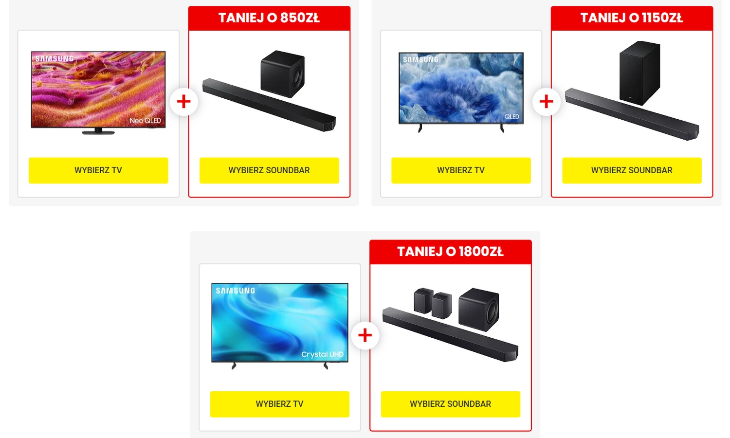 Samsung ofrece un descuento en la barra de sonido. Puedes ganar 1.800 PLN