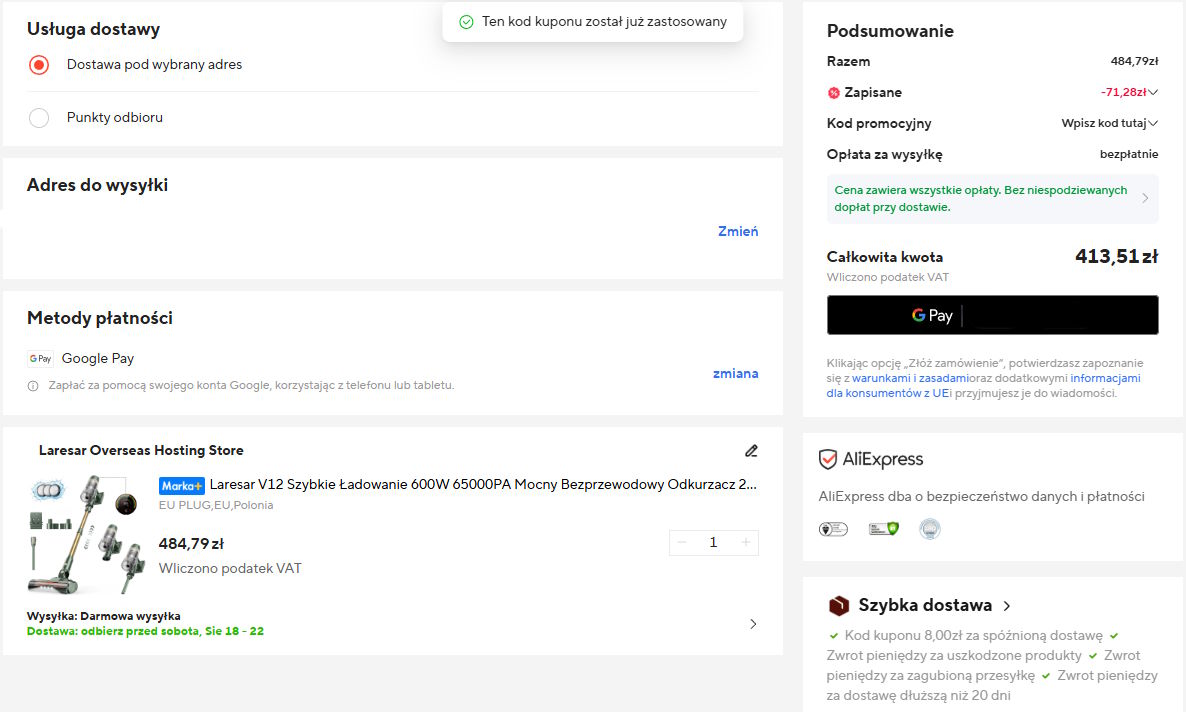 Aliexpress alcanzó un precio récord. Como Dyson, pero por 400 PLN