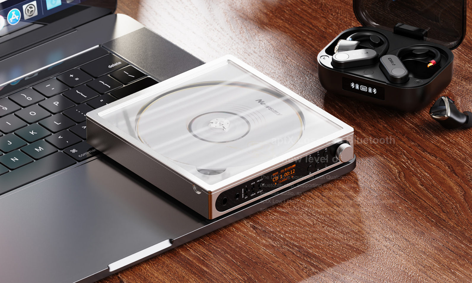 Discman para audiófilos con aptX Lossless. Este es el AKM FiiO DM15