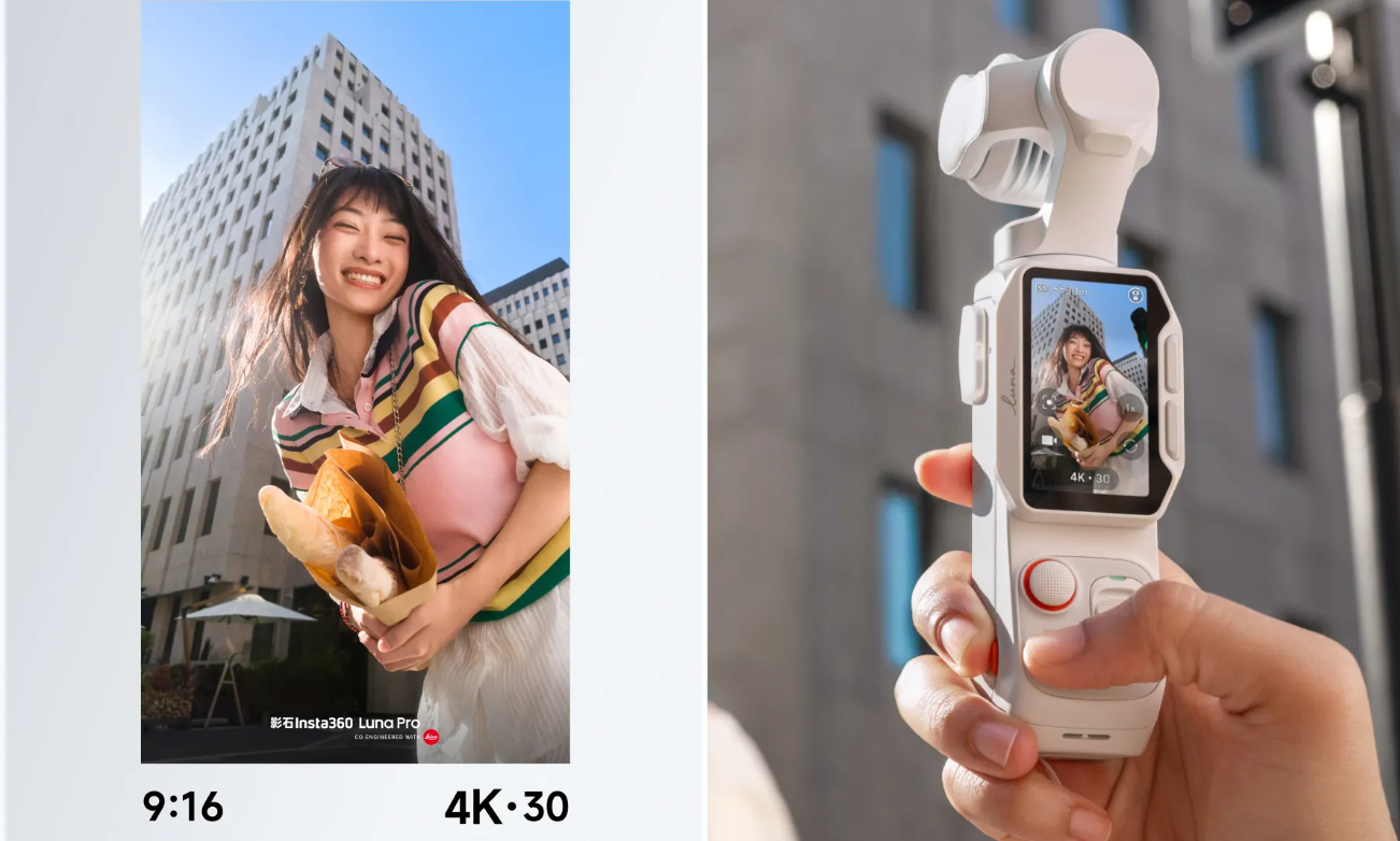 Insta360 Luna Pro desafía a DJI. Buen precio y es 8K
