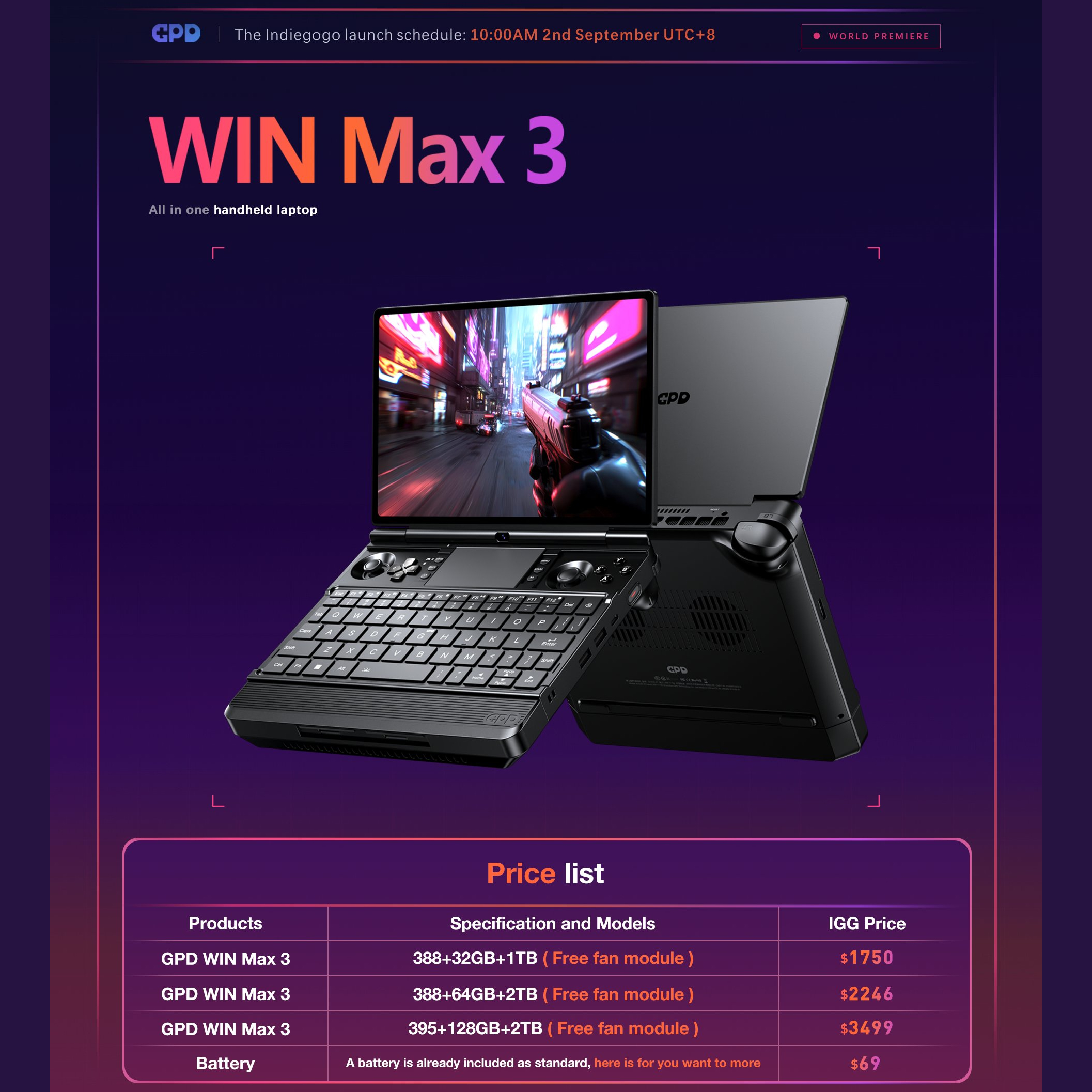 GPD Win Max 3 es una de las últimas computadoras portátiles verdaderamente pequeñas