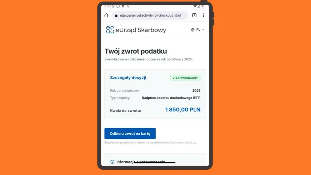 CERT Orange Polska con una advertencia urgente. Se trata del recaudador de impuestos.