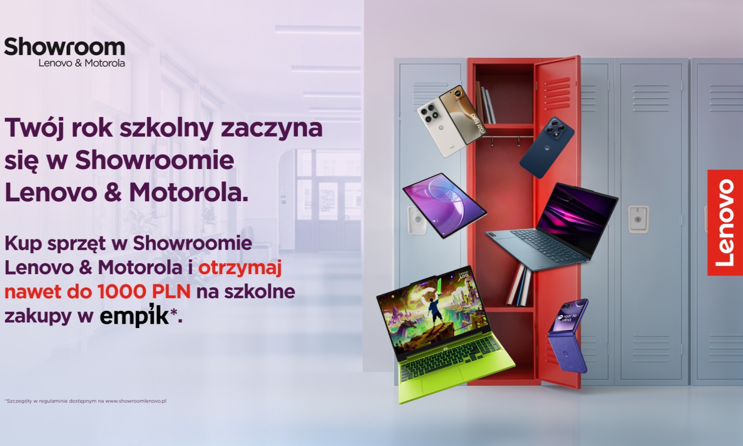 Motorola y Lenovo añaden 1.000 PLN para compras escolares