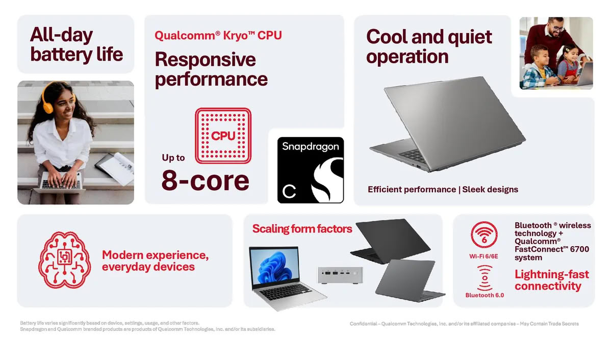 ¿Un portátil barato y sin concesiones? Qualcomm mostró el nuevo Snapdragon