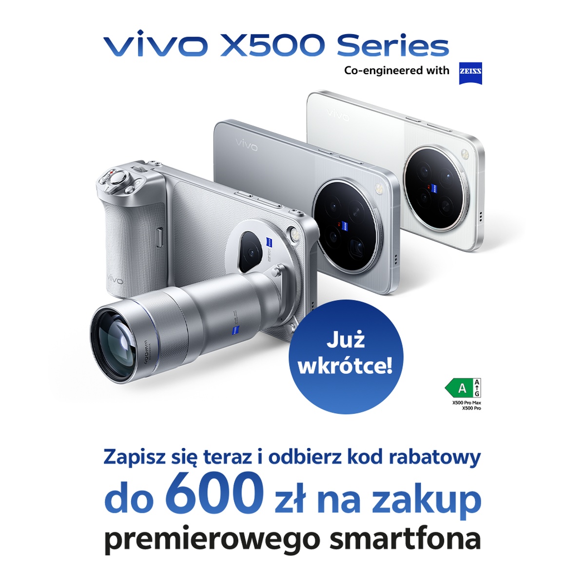 Vivo X500 pronto en Polonia. hay regalos